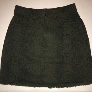 Snake Mini Skirt